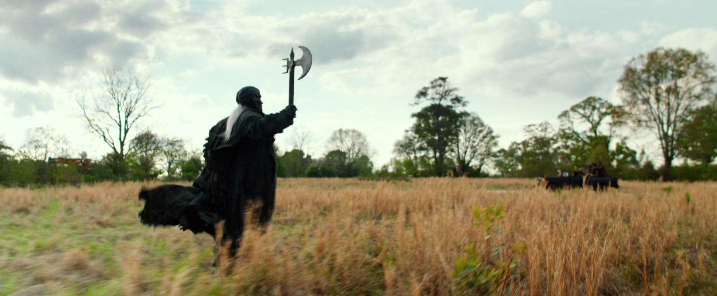 Le creeper qui court, sa hache à la main