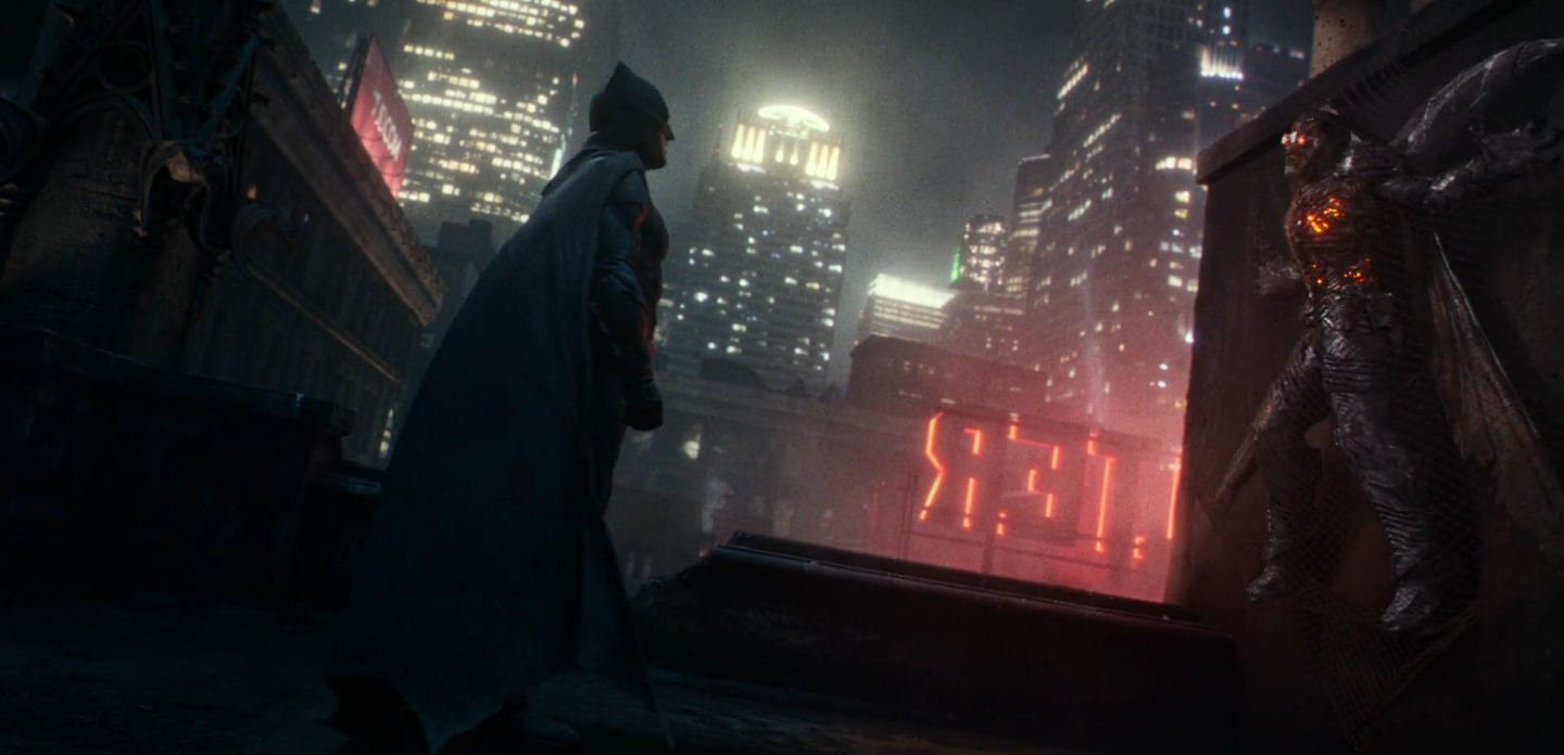 batman face à un sbire de stepenwolf