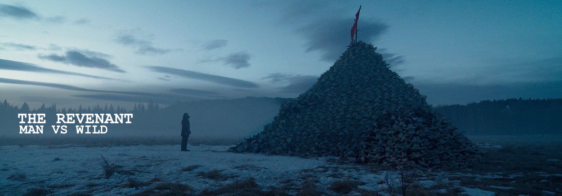 DiCaprio devant une montagne d'ossements