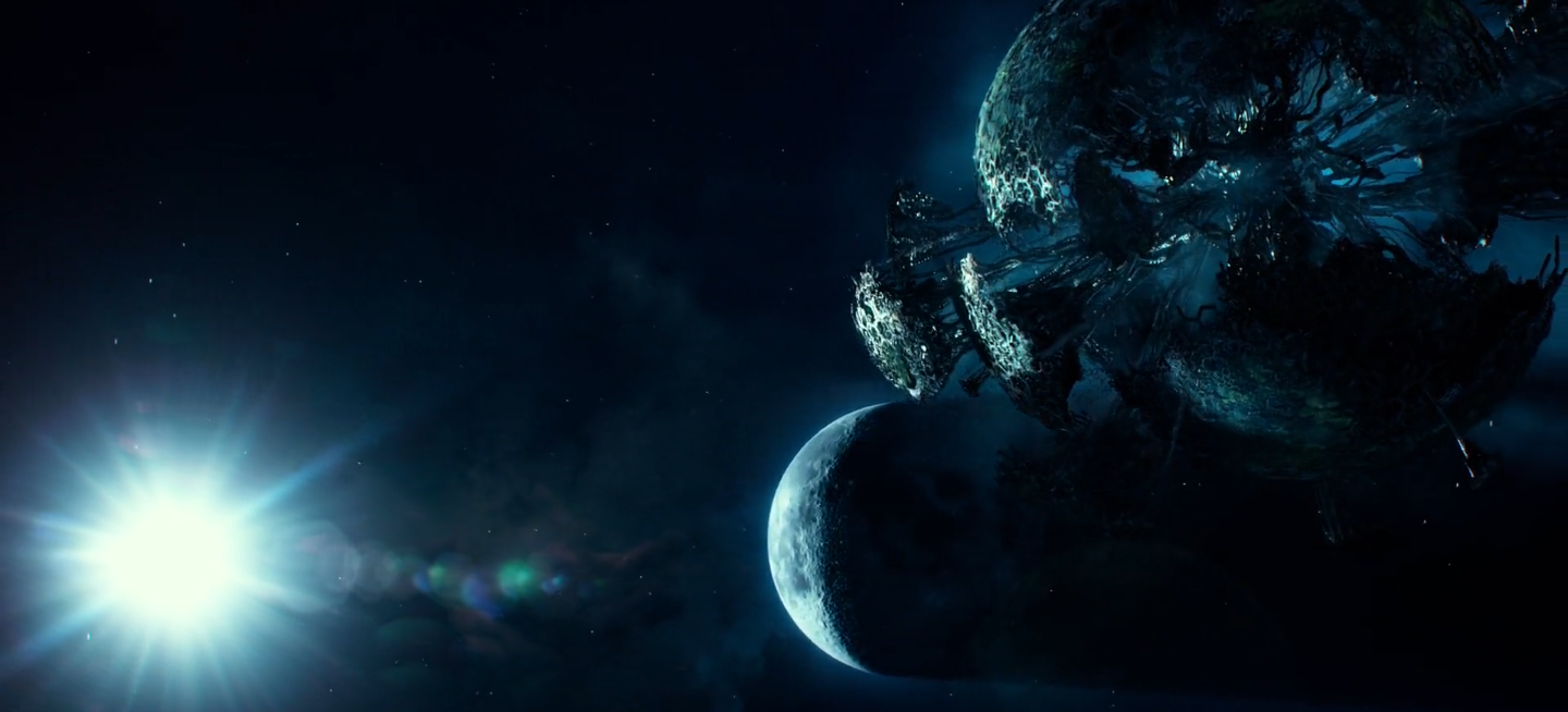 la Lune entre en colision avec une autre planète