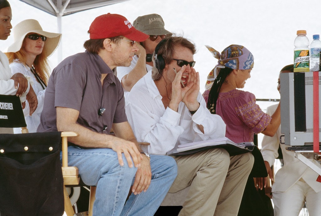 Michael Bay et Jerry Bruckheimer sur le plateau
