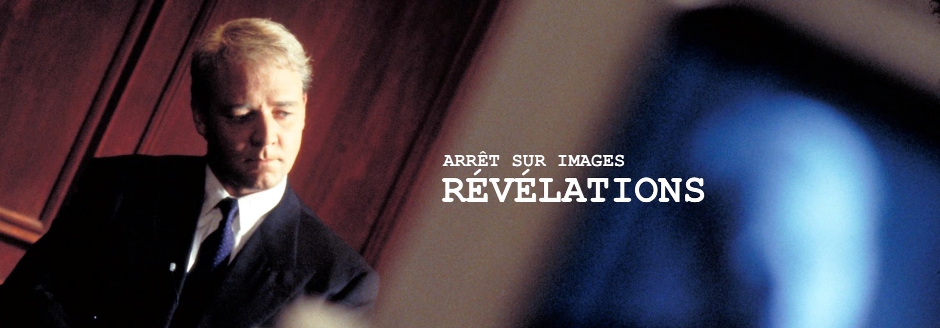 Le personnage de Russel Crowe et son image dans une télévision