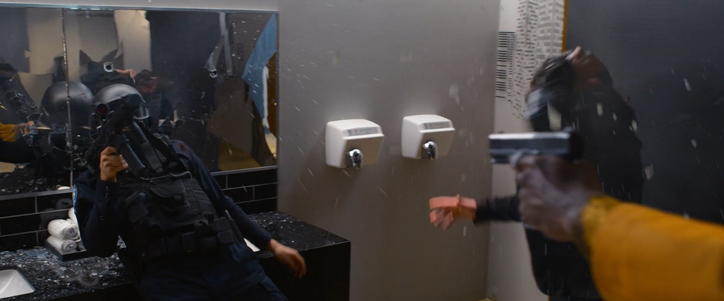 gros plan sur le dossier du point de vue de Shelby