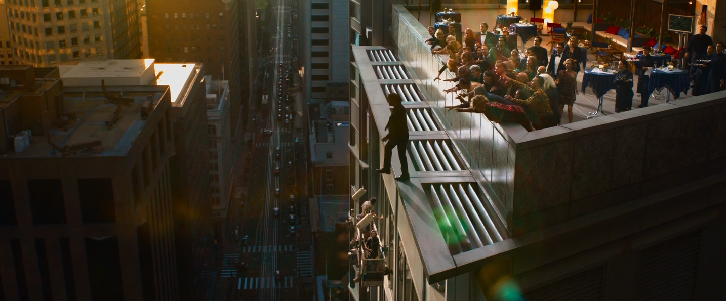 Thomas Anderson dans le bain